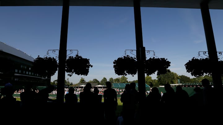 The Latest: Play is underway on Day 2 at Wimbledon