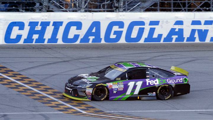 Denny Hamlin rallies to victory in opening round of Chase