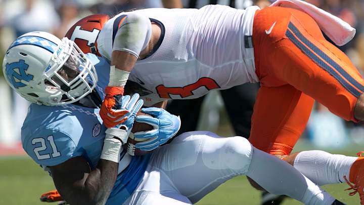 Williams, Switzer help Tar Heels roll past Illini 48-14
