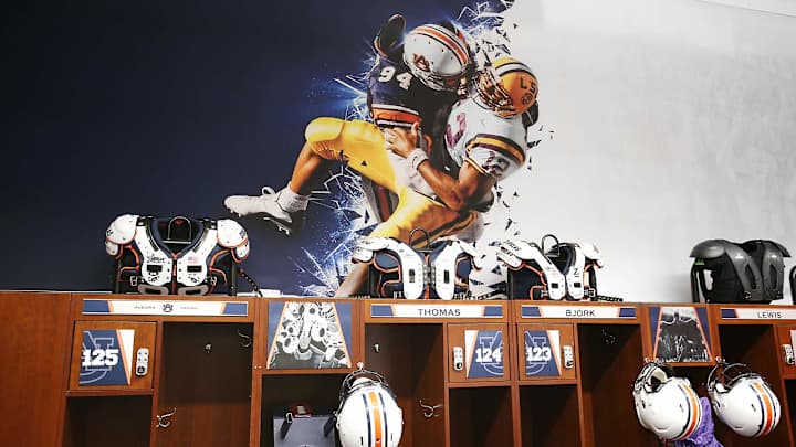 Auburn football locker room redesign