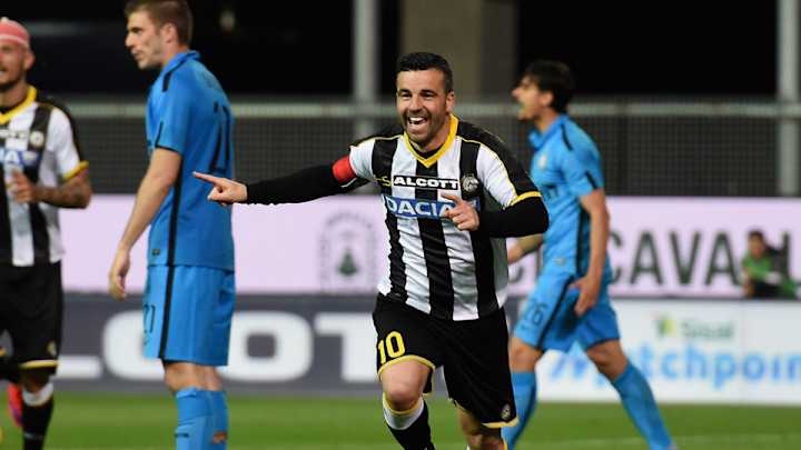 Serie A: Di Natale matches Baggio's goal mark; Carpi win promotion