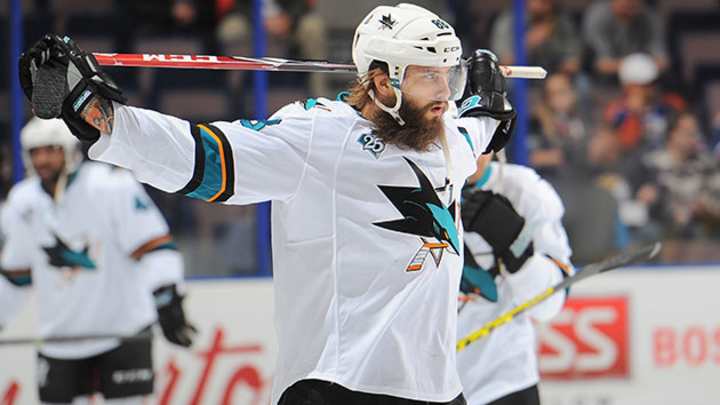 Watch: Sharks’ Brent Burns prepares for game with dancing, air guitar Watch: Sharks’ Brent Burns prepares for game with dancing, air guitar