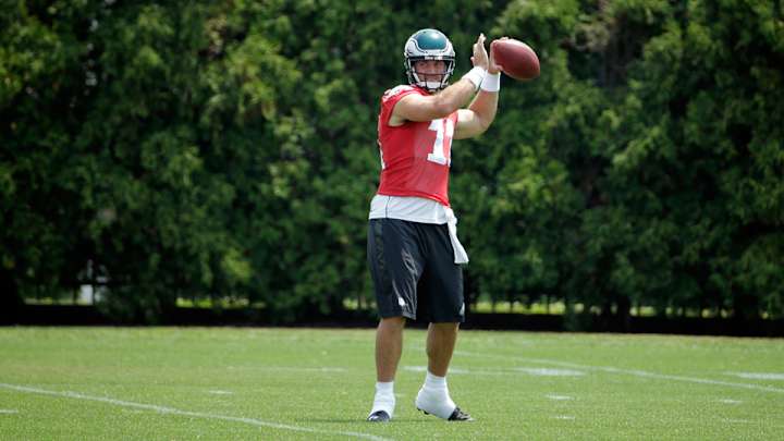 Eagles coach Chip Kelly says he thinks Tim Tebow has improved Eagles coach Chip Kelly says he thinks Tim Tebow has improved