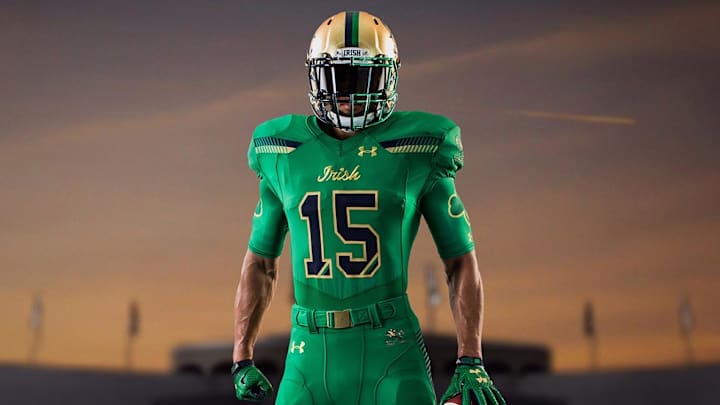 Notre Dame's Shamrock Series jerseys a 'no-brainer' to honor Irish-American heritage of ND and Boston