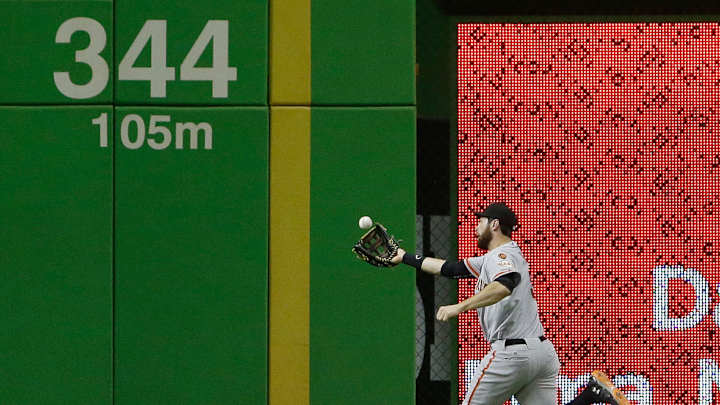 Gordon's inside-the-park homer helps Marlins beat Giants 5-3