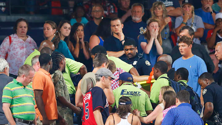 Fan dies after fall from Turner Field upper deck during Braves game