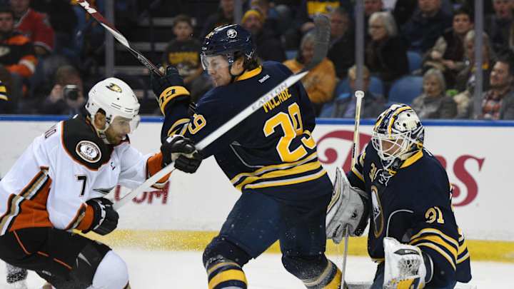 Chad Johnson stops 44 shots in Sabres' 3-0 win over Ducks