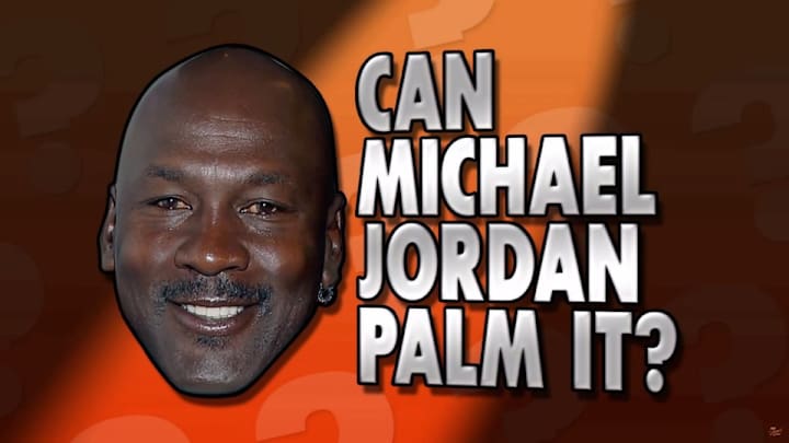 Michael Jordan shows off his palming skills on Jimmy Kimmel Michael Jordan shows off his palming skills on Jimmy Kimmel