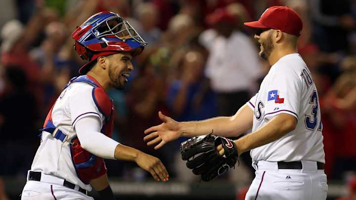 Texas Rangers clinch American League West with win vs. Angels Texas Rangers clinch American League West with win vs. Angels