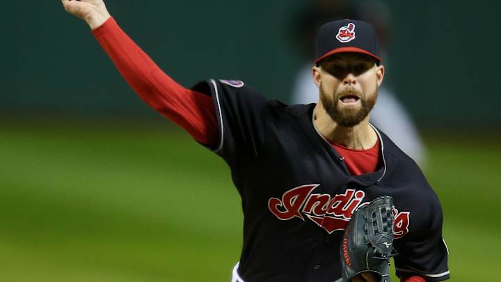 Kluber pitches 8 innings; Indians beat Red Sox 2-0