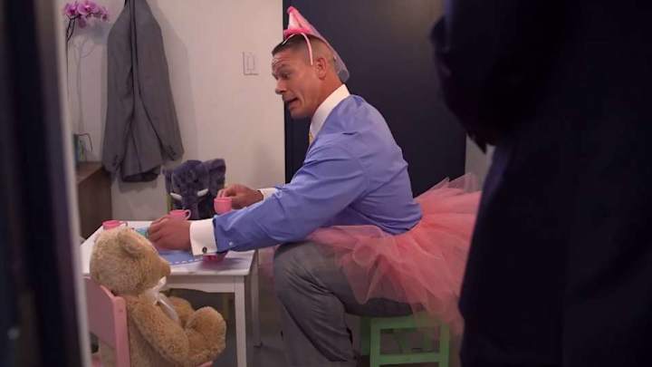 Seth Meyers accidentally uncovers John Cena’s secret tea parties