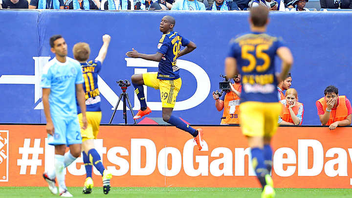 Bradley Wright-Phillips helps Red Bulls storm back to beat NYCFC