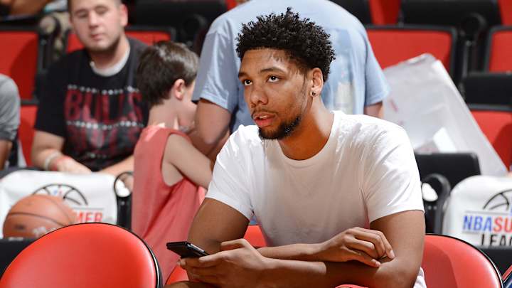 Watch: Sixers' Jahlil Okafor shows no mercy, blocks kid's shot Watch: Sixers' Jahlil Okafor shows no mercy, blocks kid's shot