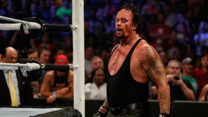 Undertaker collapses after defeating Brock Lesnar at SummerSlam