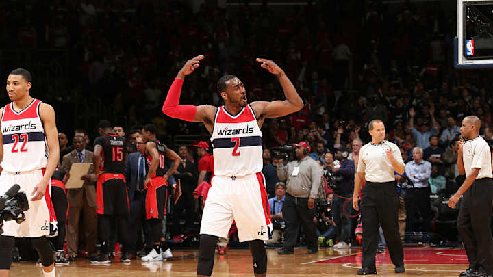 Pierce, Wall get Wiz past Raptors 106-99 for 3-0 series lead