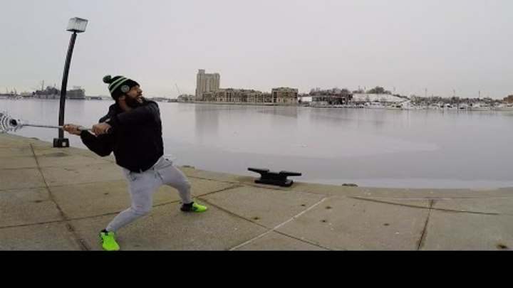 Paul Rabil can throw a lacrosse ball clear across Balitmore Harbor Paul Rabil can throw a lacrosse ball clear across Balitmore Harbor