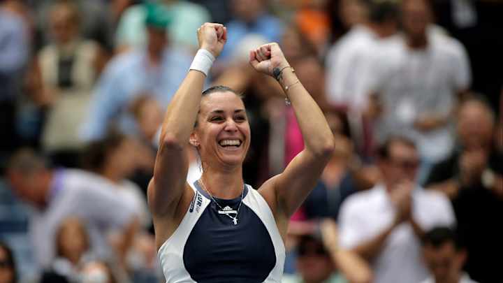The Latest on US Open: Pennetta, 33, reaches 1st major final