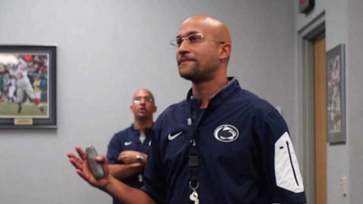 Keegan-Michael Key impersonates James Franklin at Penn State Keegan-Michael Key impersonates James Franklin at Penn State