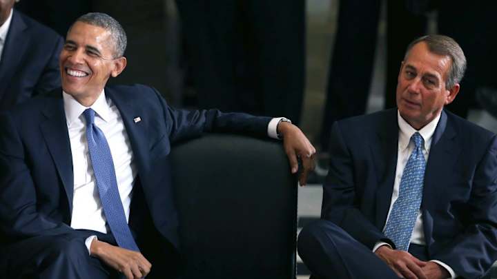 Barack Obama, John Boehner find common ground with college football