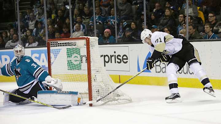 Penguins beat Sharks 5-1 for 1st win in San Jose since  '97