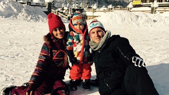 Lionel Messi took his son sledding and it was adorable Lionel Messi took his son sledding and it was adorable