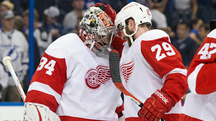 Petr Mrazek, Pavel Datsyuk lead Red Wings over Lightning in Game 1 Petr Mrazek, Pavel Datsyuk lead Red Wings over Lightning in Game 1