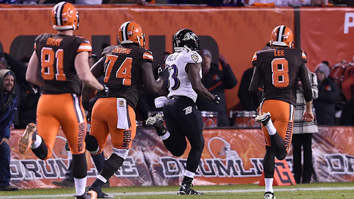 Ravens top Browns in unlikely thriller that ends on blocked field goal return