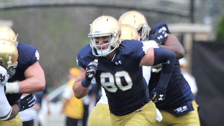 Smythe looks to add to tight end tradition at Notre Dame