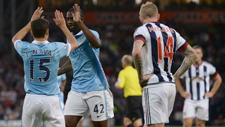 Toure brace paces Manchester City by West Brom in EPL opener