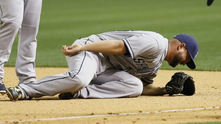 Padres place 1B Yonder Alonso on DL with bone bruise in shoulder Padres place 1B Yonder Alonso on DL with bone bruise in shoulder