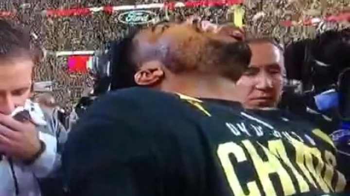 Ezekiel Elliott tried to eat the confetti after winning the championship