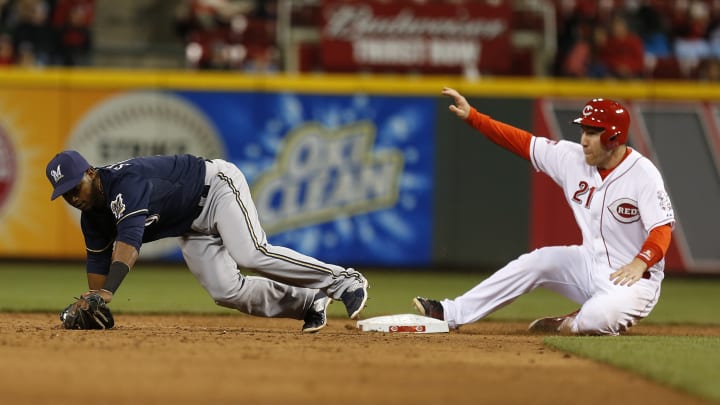 Marquis, Bruce lead Reds over Brewers 9-6