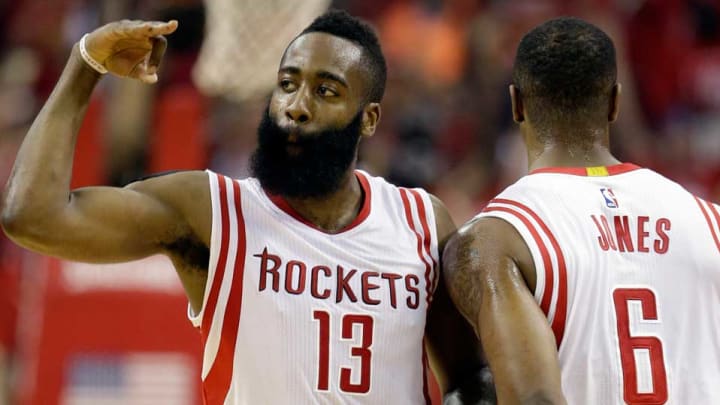 Watch: Rockets' James Harden hits 80-foot shot at buzzer