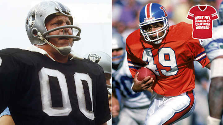 The best players of the Super Bowl era by uniform number: Nos. 00–49 The best players of the Super Bowl era by uniform number: Nos. 00–49