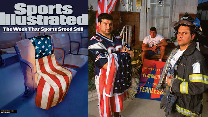 SI Vault: Patriots guard Joe Andruzzi reminded who the real heroes are SI Vault: Patriots guard Joe Andruzzi reminded who the real heroes are