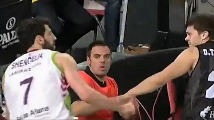 Laboral Kutxa, Bilbao Basket game turns into brawl