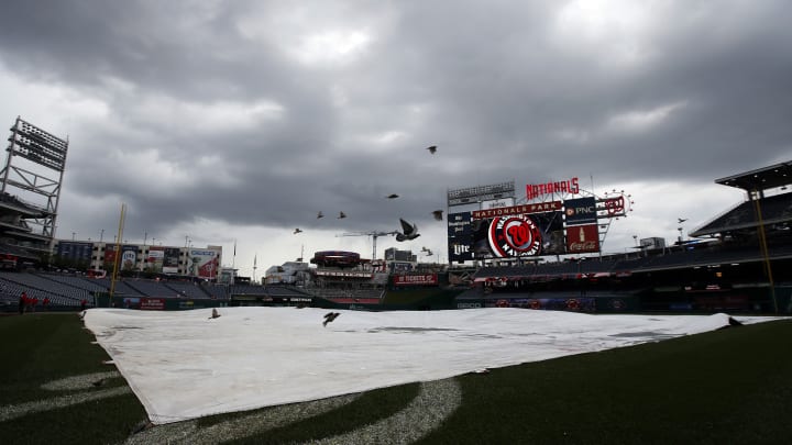 Reds-Nationals game postponed by rain; no makeup date yet