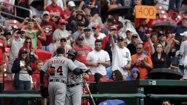 Cabrera hits 400th homer, Tigers outlast Cards 4-3 in 10