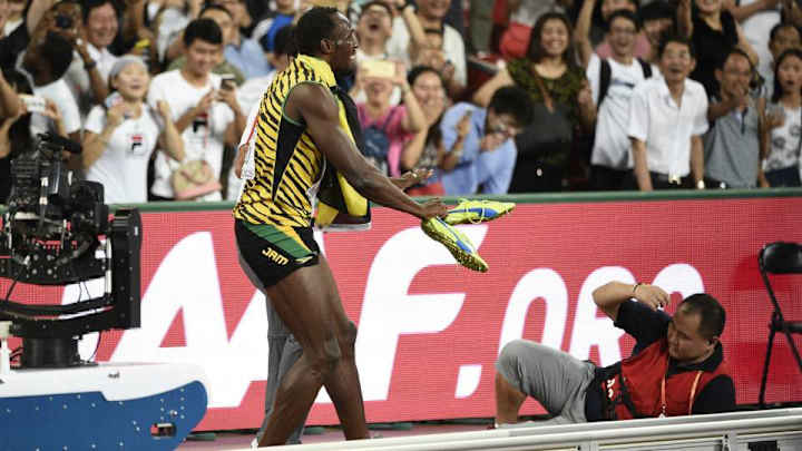 Watch Usain Bolt gets taken out by a cameraman on a Segway