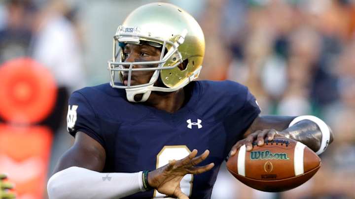 Notre Dame QB Malik Zaire out for season with ankle injury