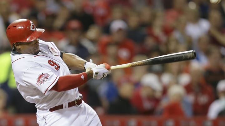 Byrd's bases-loaded single, homer lead Reds over Giants 4-3