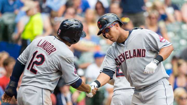 Brantley homers with 4 RBIs as Indians top Brewers 7-5