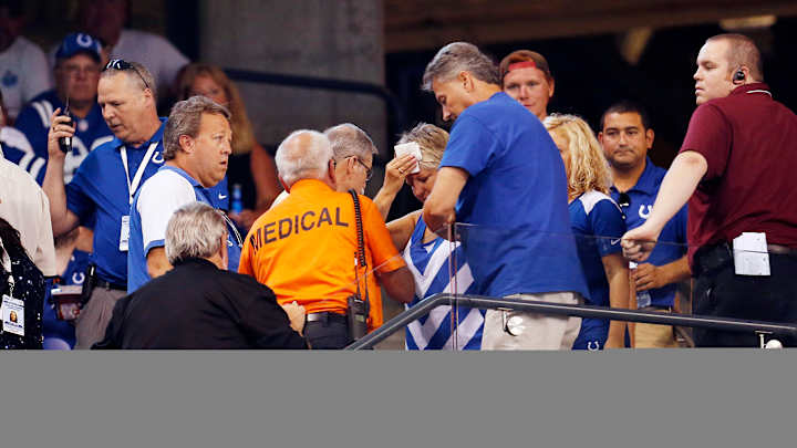 Fan at Colts-Bengals game injured by falling debris
