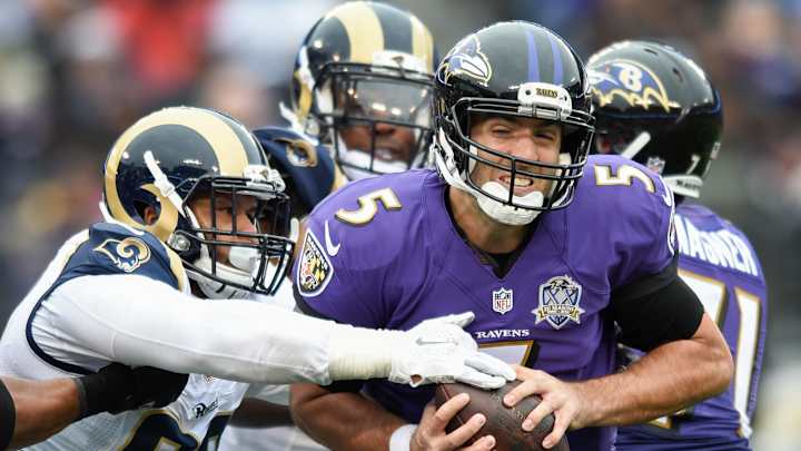 Ravens QB Flacco out for year with knee injury