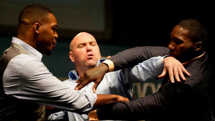 Watch: Jon Jones, Anthony Johnson reenact Jones-Cormier brawl