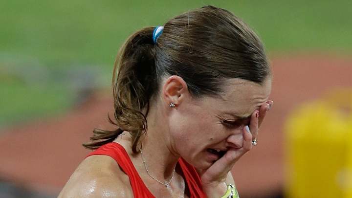 Watch: American runner celebrates too early, loses bronze medal
