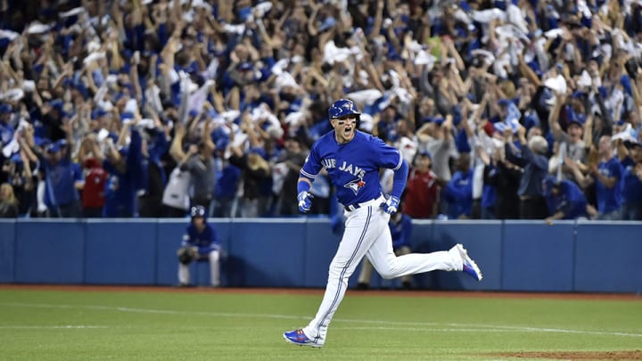 Watch: Blue Jays erupt for six runs in third inning of Game 3, chase Cueto Watch: Blue Jays erupt for six runs in third inning of Game 3, chase Cueto