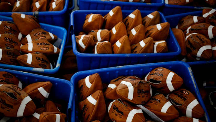 Party City knows you want deflated balloons for your Super Bowl party