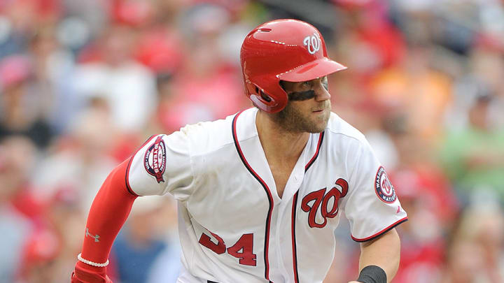 Bryce Harper scratched from Tuesday's game with knee soreness