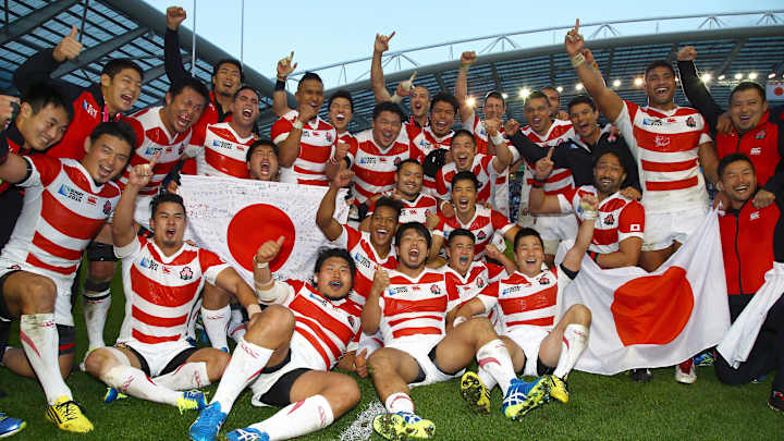 Japan pulls massive upset of South Africa in Rugby World Cup